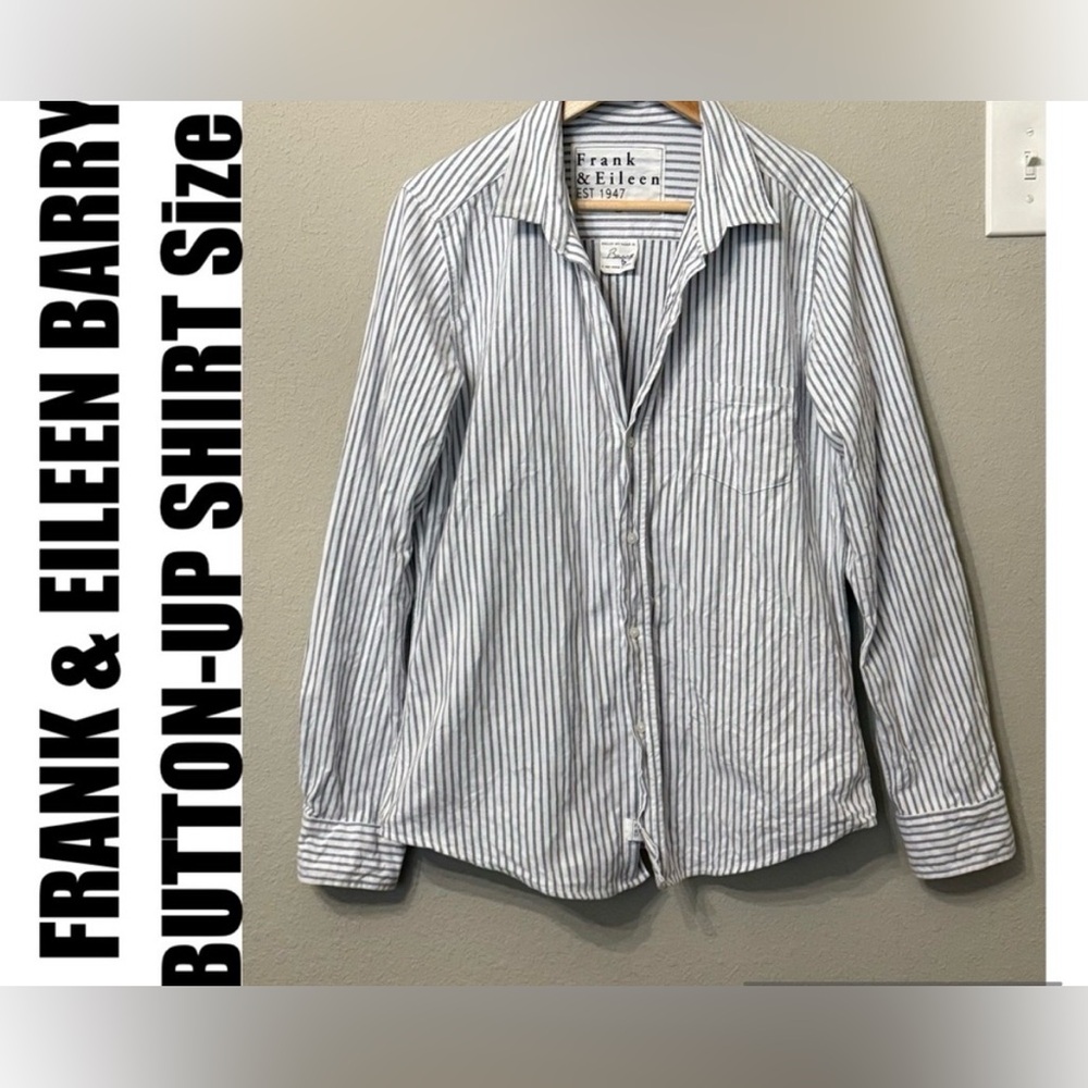 FRANK & EILEEN BARRY BUTTON-UP SHIRT Size L